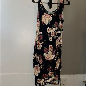NWT P.S. Kate Navy Floral Midi Dress- Large